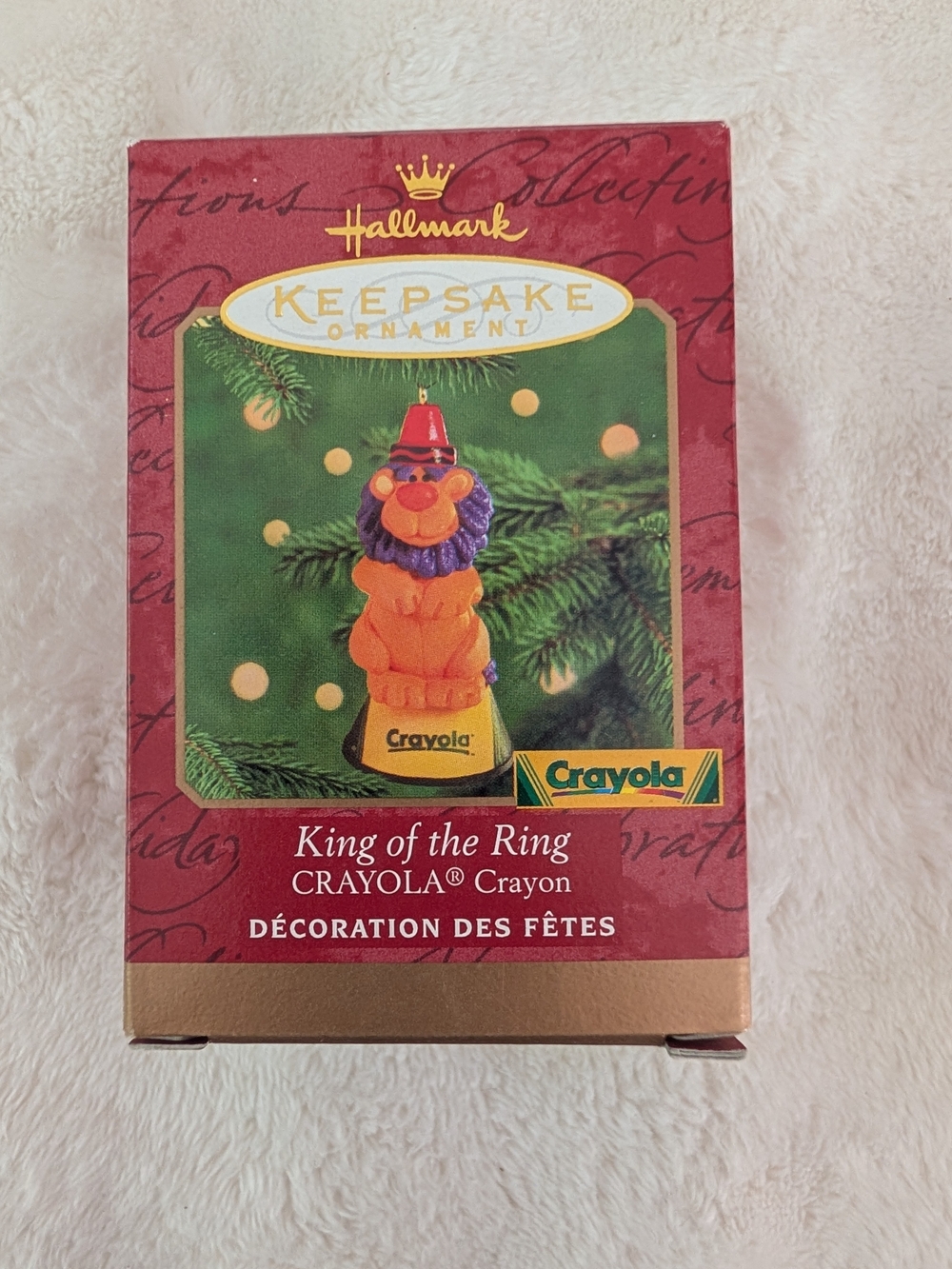 Hallmark Keepsake Ornament - Orange & Purple 'King of the Ring' Crayola